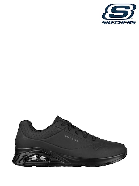 Skechers Black Work Relaxed Fit: Uno Slip Resistant Mens Trainers (C67406) | £89