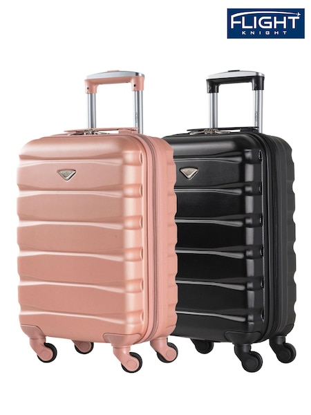 Flight Knight EasyJet Overhead 55x35x20cm Hard Shell Cabin Carry On Case Suitcase Set Of 2 (C67504) | £90