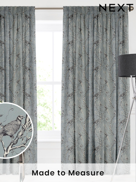 Ocean Teal Carren Made To Measure Curtains (C67725) | £109