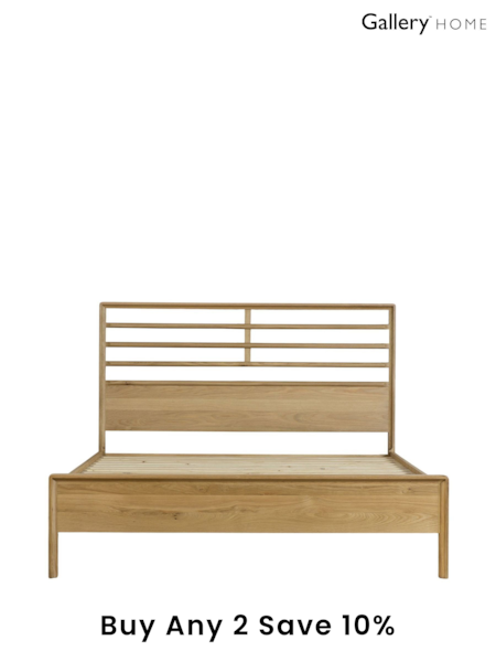 Gallery Home Natural Oak Columbia Wooden Bed (C68058) | £1,020