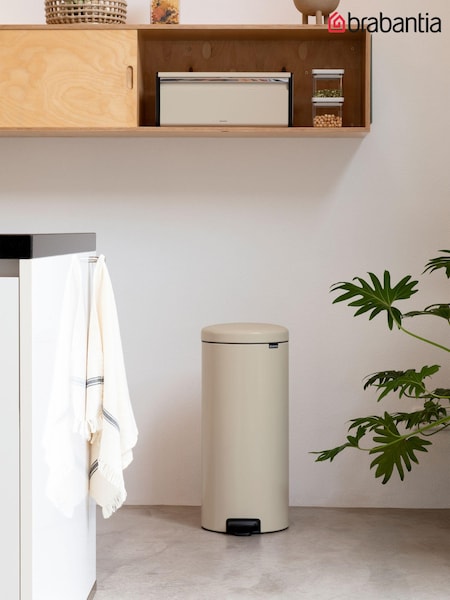 Brabantia Cream NewIcon 30L Pedal Bin (C68959) | £84