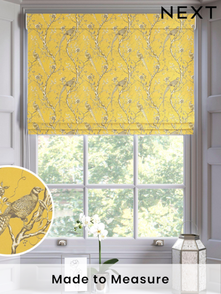 Yellow Carren Made To Measure Roman Blind (C69611) | £84