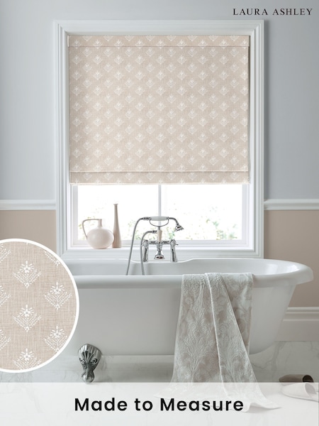 Laura Ashley Natural Lady Fern Made To Measure Roman Blinds (C69766) | £99