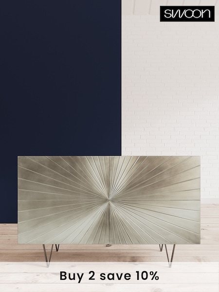 Swoon Silver Ziggy Sideboard (C69941) | £899