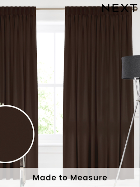 Espresso Brown Montero Velvet Made To Measure Curtains (C69958) | £91
