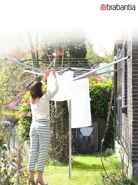Brabantia Grey 50m + Concrete Tube Topspinner (C71200) | £95