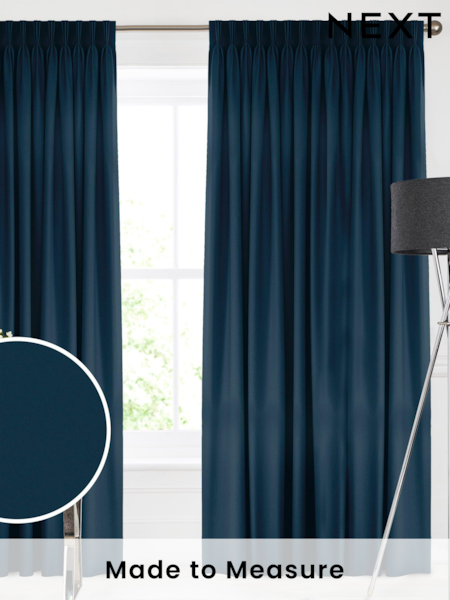 Indigo Blue Montero Velvet Made To Measure Curtains (C71420) | £91