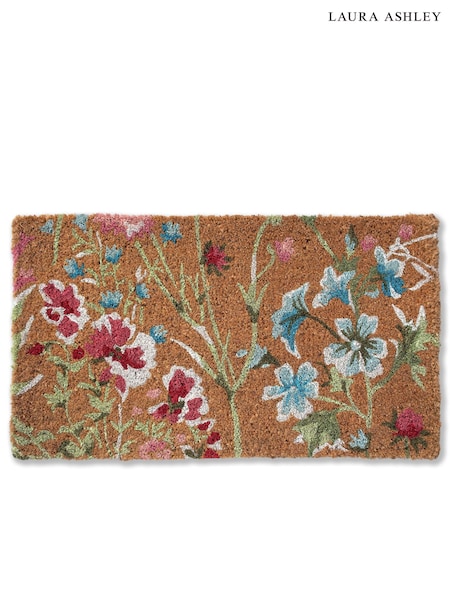 Laura Ashley Red Wild Meadow Doormat (C71700) | £30