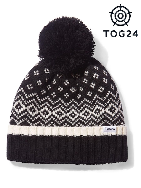 Tog 24 Black Cawley Chocolate Winter Knitted Hat (C72066) | £24