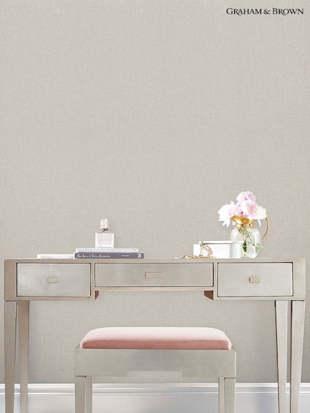 Graham & Brown Cream Cambric 10M Wallpaper (C72980) | £75