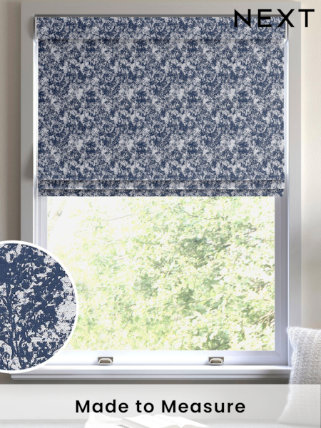 Indigo Blue Evin Made To Measure Roman Blinds (C73304) | £79