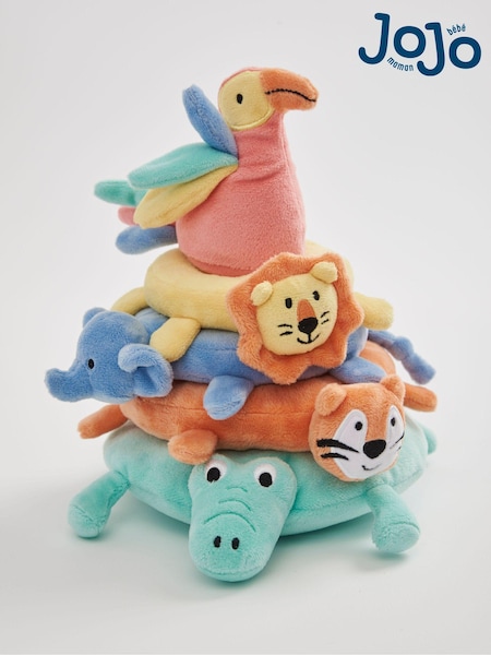 JoJo Maman Bébé Safari Animal Plush Stacker (C73595) | £29
