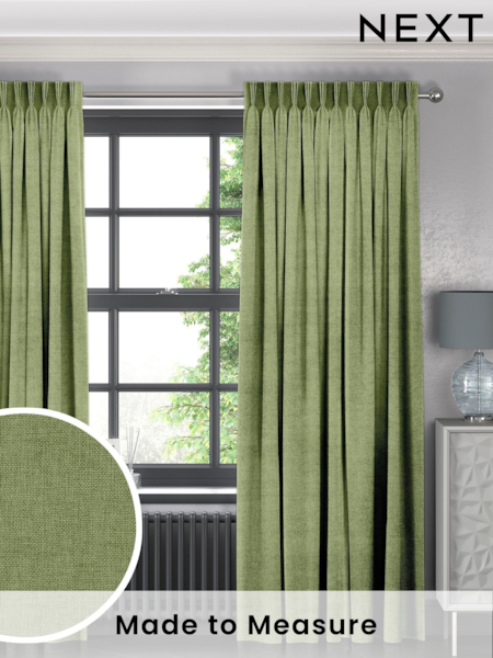 Apple Green Paso Made To Measure Curtains (C73757) | £61