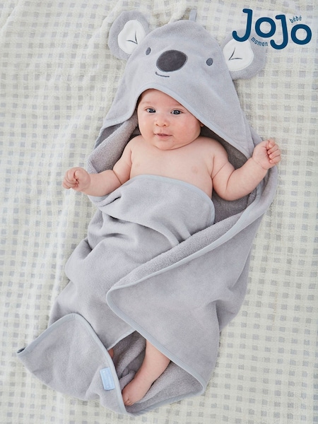 JoJo Maman Bébé Koala Character Hooded Towel (C73908) | £19.50