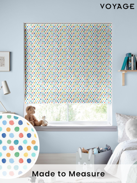 Voyage Primary Kids Dotty Made To Measure Roman Blind (C73948) | £84