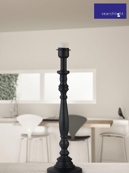 Searchlight Grey Lumi Candlestick Table Lamp Base (C74078) | £30