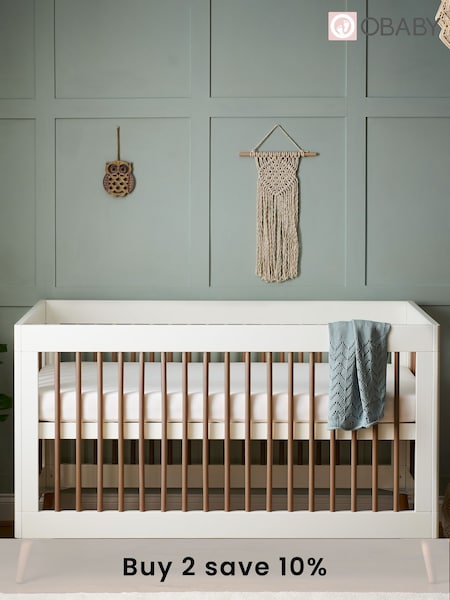 Obaby White Maya Cot Bed (C74354) | £340