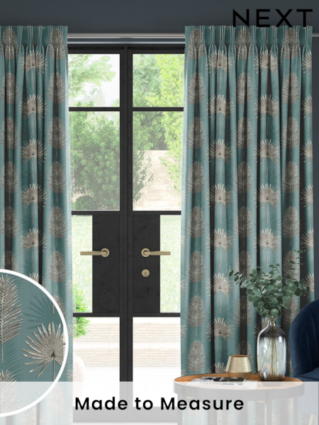 Forest Green Sellus Made To Measure 100% Cotton Curtains (C74363) | £61