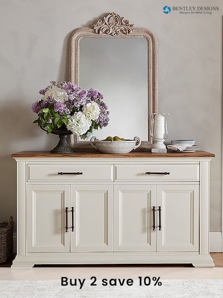 Bentley Designs Cream Belgrave Cream Two Tone Wide Sideboard (C74505) | £1,000
