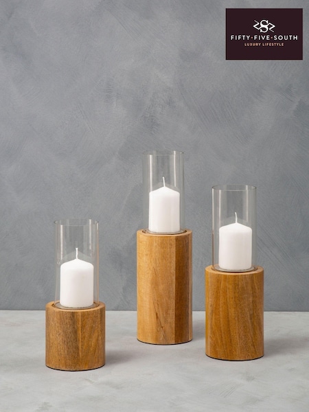 Fifty Five South Natural Hurricane Candle Holder (C74756) | £31
