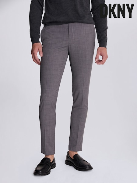 DKNY Slim Fit Grey Suit: Trousers (C74938) | £130