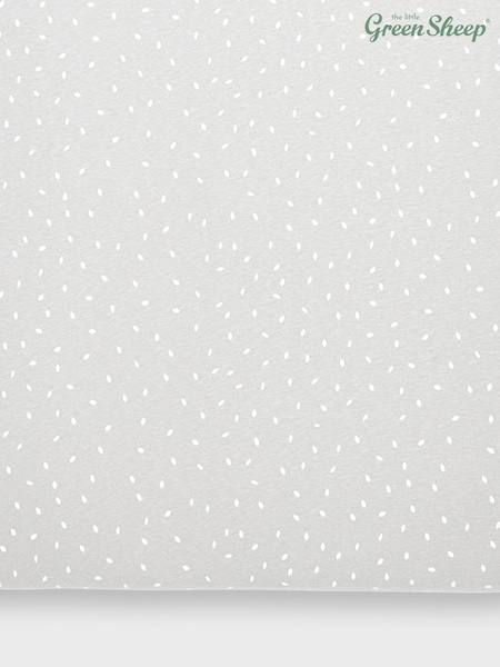 The Little Green Sheep Grey Rice Print Fitted Sheet (C75096) | £18