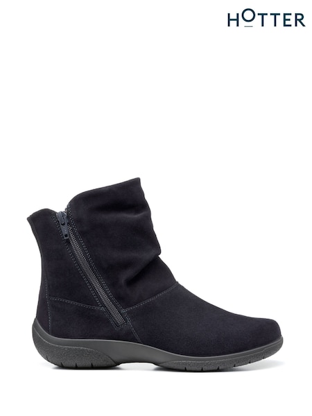 Hotter Blue Extra Wide Fit Whisper Zip Boots (C76925) | £99