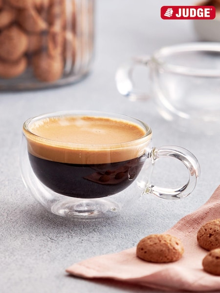 Judge Clear Duo Form Double Walled Espresso Glass Set (C77042) | £14