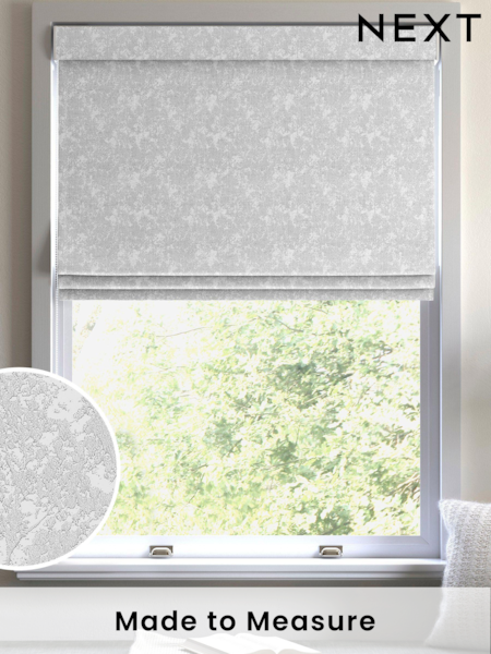 Platinum Silver Evin Made To Measure Roman Blinds (C77184) | £79