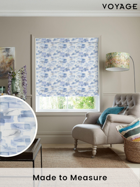 Voyage Bluebell Blue Salinas Made to Measure Roman Blind (C77622) | £89
