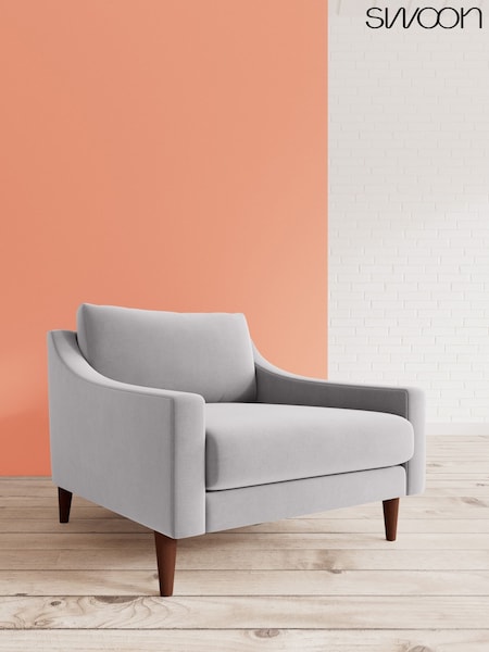 Easy Velvet/Silver Grey Turin By Swoon (C78071) | £1,089