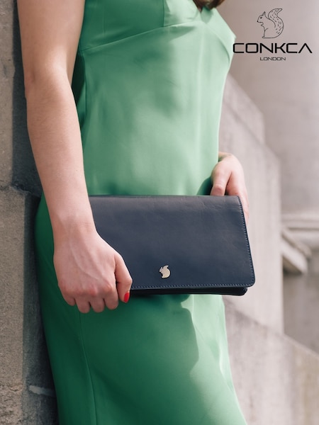 Conkca Cherish Leather Clutch Bag (C78105) | £48