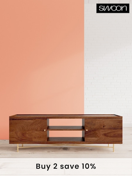 Swoon Brown Halle TV Unit (C78424) | £499