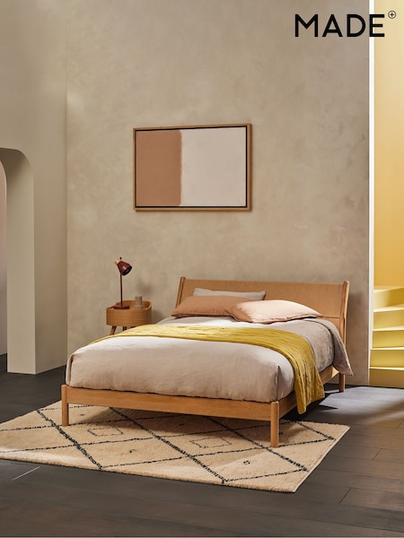 MADE.COM Natural Kali Bed in Oak (C78431) | £1,199 - £1,299