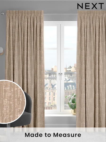 Natural Lenna Made To Measure Curtains (C78603) | £109