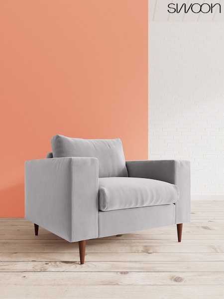 Easy Velvet/Silver Grey Evesham By Swoon (C78947) | £899