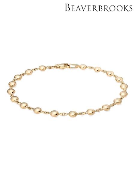 Beaverbrooks 9ct Yellow Gold Ladies Bead Bracelet (C78950) | £425