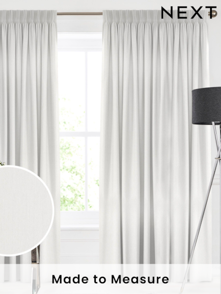 Ivory Glittery Made To Measure Curtains (C79515) | £100