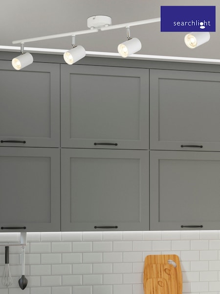 Searchlight White Maxi 4 Light Split Bar Spotlight (C79880) | £50