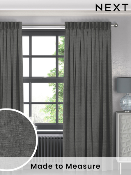 Ash Grey Paso Made To Measure Curtains (C80199) | £61