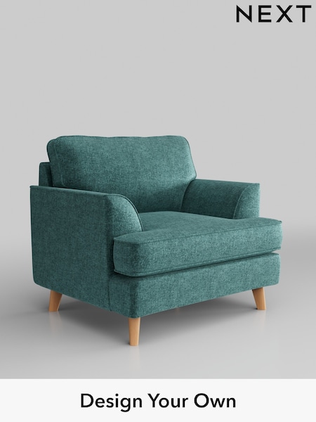 Plush Chenille/Dark Teal Green Peyton (C81540) | £625