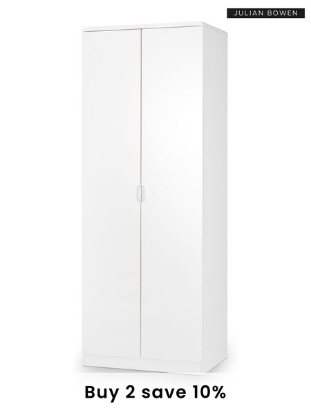 Julian Bowen White Manhattan Double Wardrobe (C81979) | £360