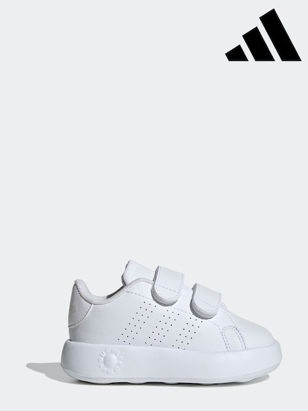 adidas White Kids Advantage Trainers (C82183) | £25