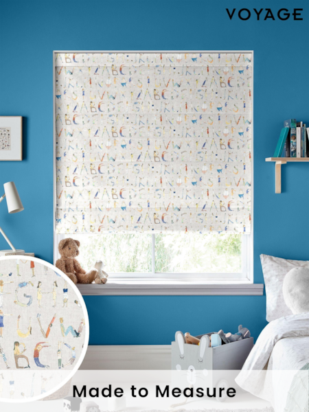 Voyage Oat Kids Alphabet People Made To Measure Roman Blind (C82418) | £84