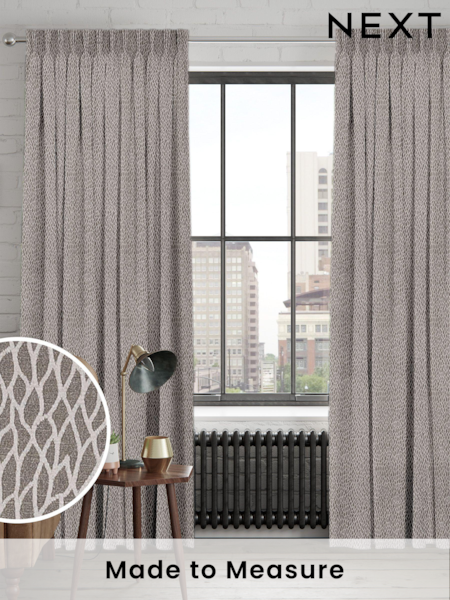 Grey Lulle Made To Measure Curtains (C82498) | £109