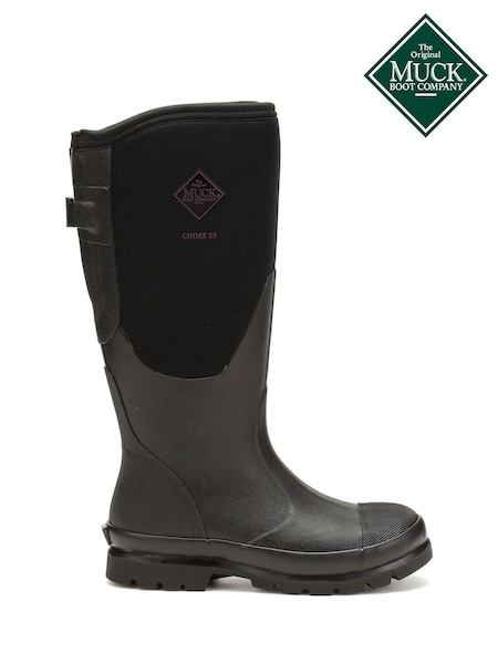 Muck Boots Chore Adjustable Tall Black Wellies (C82820) | £130