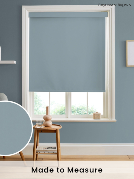 Graham & Brown Blue Breathe Made to Measure Roller Blind (C83708) | £58