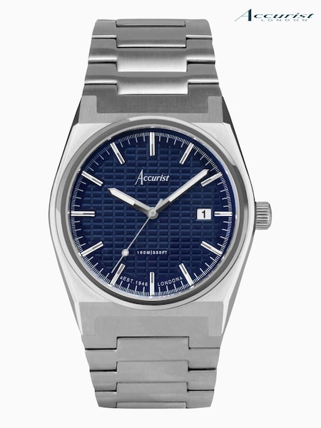 Accurist Mens Silver Tone Origin Stainless Steel Bracelet Analogue Watch (C83932) | £119