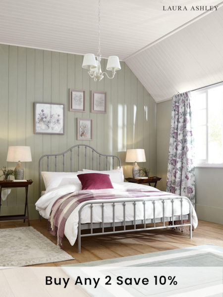 Laura Ashley Steel Shandwick Bed (C83934) | £375 - £425