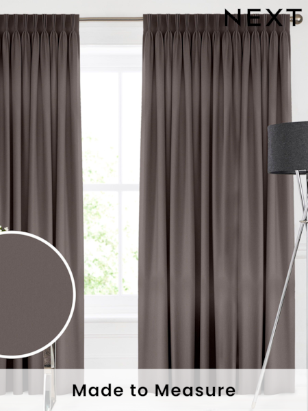 Natural Mushroom Montero Velvet Made To Measure Curtains (C84373) | £91